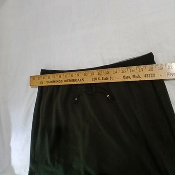 Ladies Green Tea XXL cotton/poly/spandex black skort pockets comfort side notch - Picture 8 of 11